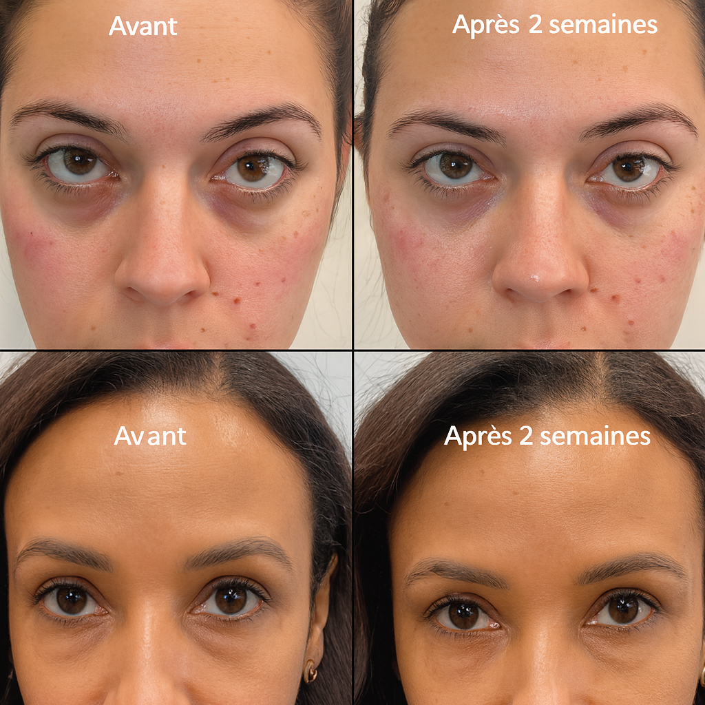 Elyskin - Soin contour des yeux 3-en-1 avec embout massant lumière rouge