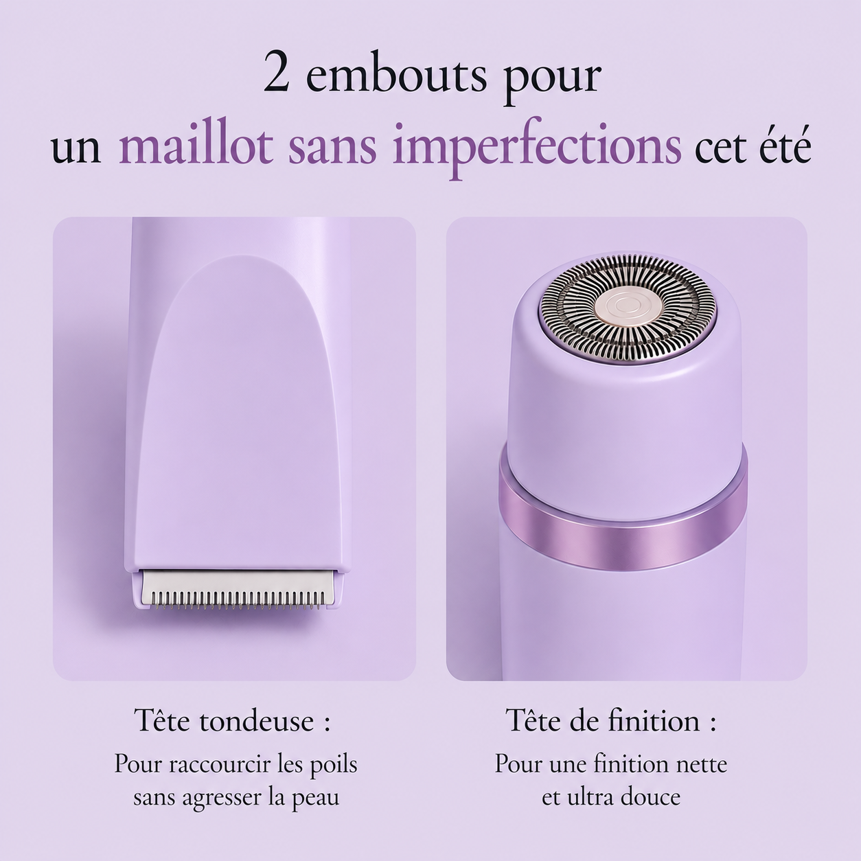 Rasoir 2 en 1 spécial bikini