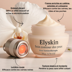 Elyskin - Soin contour des yeux 3-en-1 avec embout massant lumière rouge